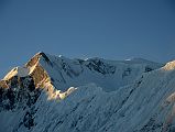 04 Roc Noir Khangsar Kang Close Up At Sunrise From The Eastern Tilicho Tal Lake Camp 